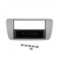 Einbaurahmen f�r DIN Autoradio in Seat Ibiza (6J) (ab 2008) (azur grau sky blue grey)