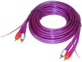 AIV Cinchkabel 2-Kanal Stereo - 1,5 m - violette-transparent - 630981