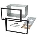 Einbaurahmen Komplett Set f�r Doppel DIN Autoradio in Opel Astra G / Corsa C / Vectra B (dunkelgrau)