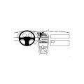 Brodit ProClip - Fahrzeughalterung - Ford Fiesta / Courier (96-02), Mazda 121 (96-02) - 852293