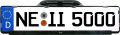 Ampire KC502-PAL Farb-R�ckfahrkamera, PAL, EU-Kennzeichen, gespiegelt