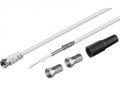 Dietz - SAT Antennen Verbindungskabel - 30,00 m Kabel - wei� - F-Stecker - 58112