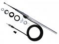 AIV Teleskopantenne - Radio FM/AM - universal - 0-45� - Messing schwarz - DIN 150 Ohm - 150096