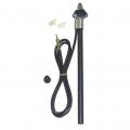 AIV Teleskopantenne - Radio FM/AM - universal - 0-45� - Messing verchromt - DIN 150 Ohm - 150092