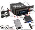 Ampire RETROSOUND Model One B - Schwarz - MP3-Autoradio mit USB / SD / AUX-IN