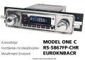 Ampire RETROSOUND Frontblende mit Metall-Bedienkn�pfen - VW K�fer - Chrom - RS-5867FP-CHR