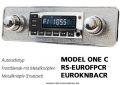 Ampire RETROSOUND Frontblende mit Metall-Bedienkn�pfen - chrom - RS-EUROFPCR