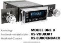 Ampire RETROSOUND Frontblende mit Metall-Bedienkn�pfen - Volkswagen VW Bus - RS-VDUB3KT