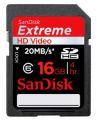 SanDisk SD Card eXtreme HD Video - SDHC - 16GB Karte - 20MB/s