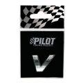 Lampa Pilot 07932 - 3D-Buchstabe Chrom - V - 18 mm - selbstklebend