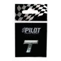 Lampa Pilot 07930 - 3D-Buchstabe Chrom - T - 18 mm - selbstklebend