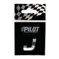 Lampa Pilot 07920 - 3D-Buchstabe Chrom - J - 18 mm - selbstklebend
