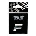 Lampa Pilot 07916 - 3D-Buchstabe Chrom - F - 18 mm - selbstklebend