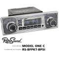 Ampire RETROSOUND DIN Frontblende mit Bedienkn�pfen - Becker Nadelstreifen - RS-BFPKT-BPSI