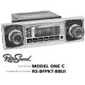 Ampire RETROSOUND DIN Frontblende mit Bedienkn�pfen - Becker Schwarz, glatt - RS-BFPKT-BBUI