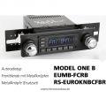 Ampire RETROSOUND Mini Frontblende mit Metall-Bedienkn�pfen - Chrome/Black - EUMB-FCRB
