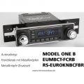 Ampire RETROSOUND Mini Chromrand Frontblende mit Metall-Bedienkn�pfen - Chrome/Black - EUMBCT-FCRB