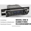 Ampire RETROSOUND Mini Chromrand Frontblende mit Metall-Bedienkn�pfen - Black/Chrome - EUMBCT-FBRC