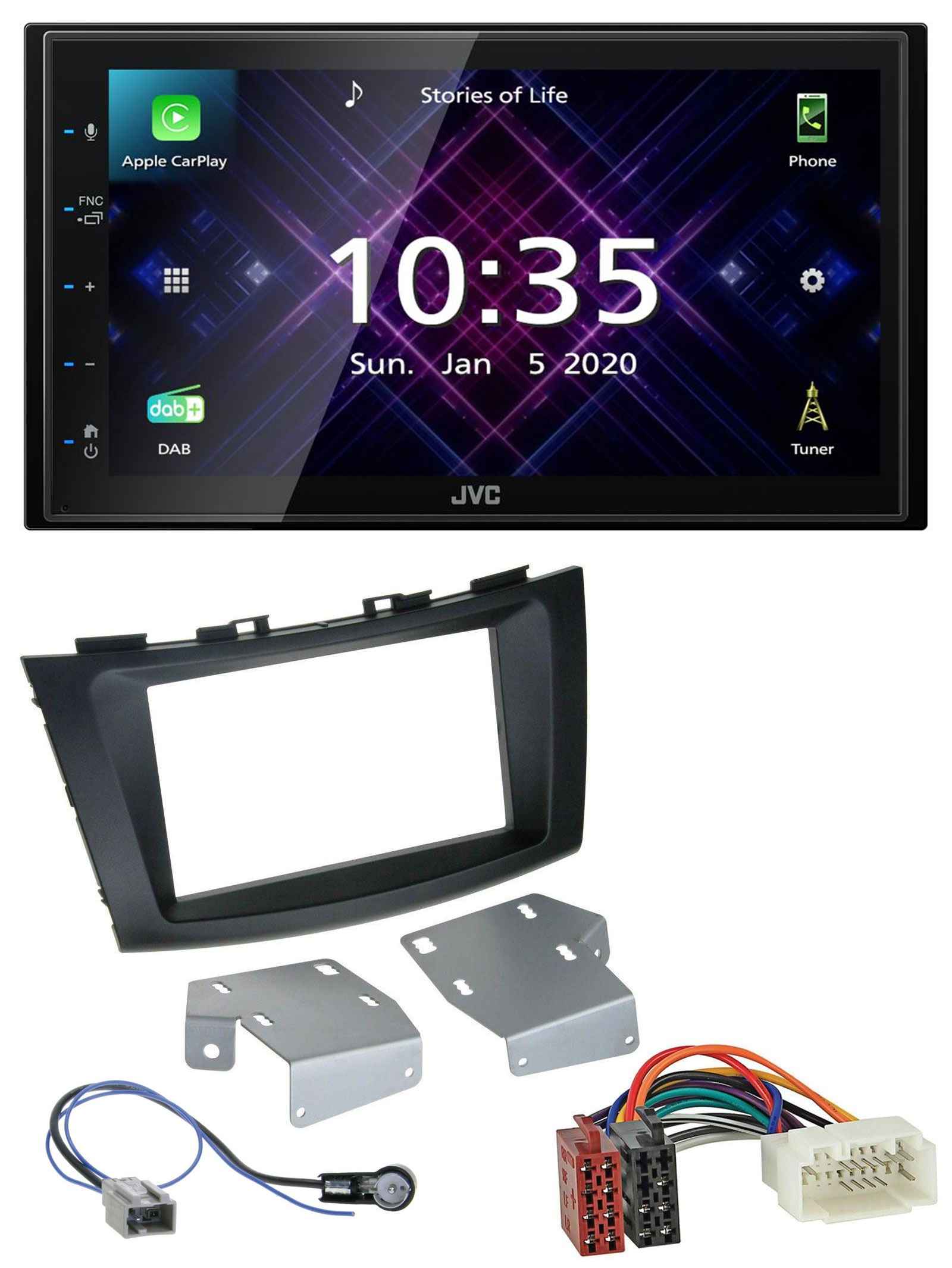 JVC DAB 2DIN MP3 Bluetooth USB Autoradio für Suzuki Swift