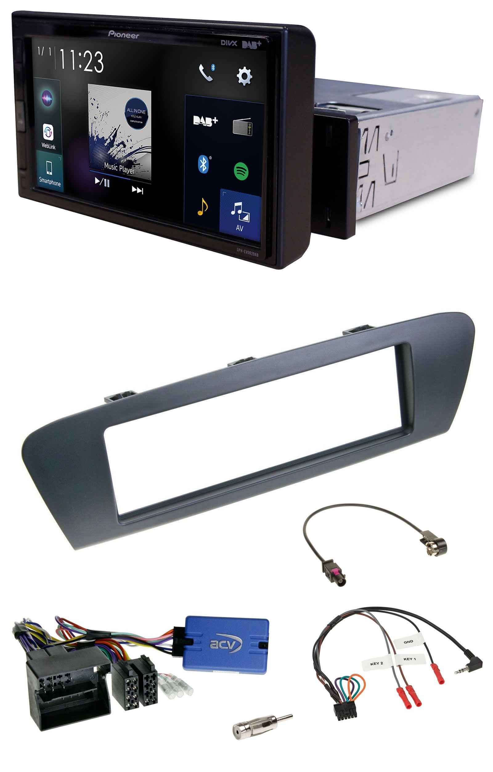 Pioneer DAB Lenkrad Bluetooth USB Autoradio für Renault