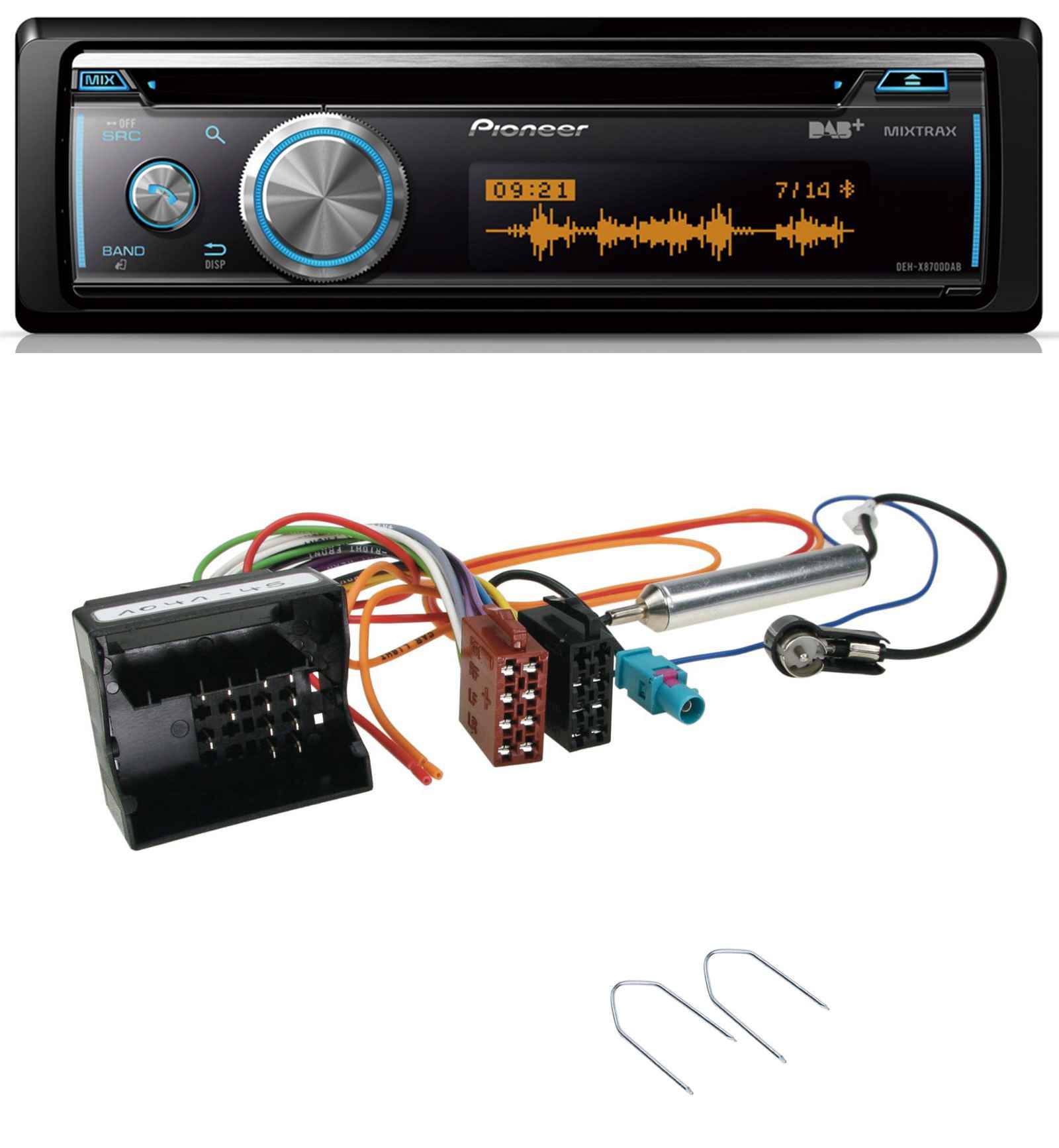 Indexbild 1 - Pioneer MP3 DAB USB CD Bluetooth Autoradio für Renault R5 R19 R21 Espace bis 199