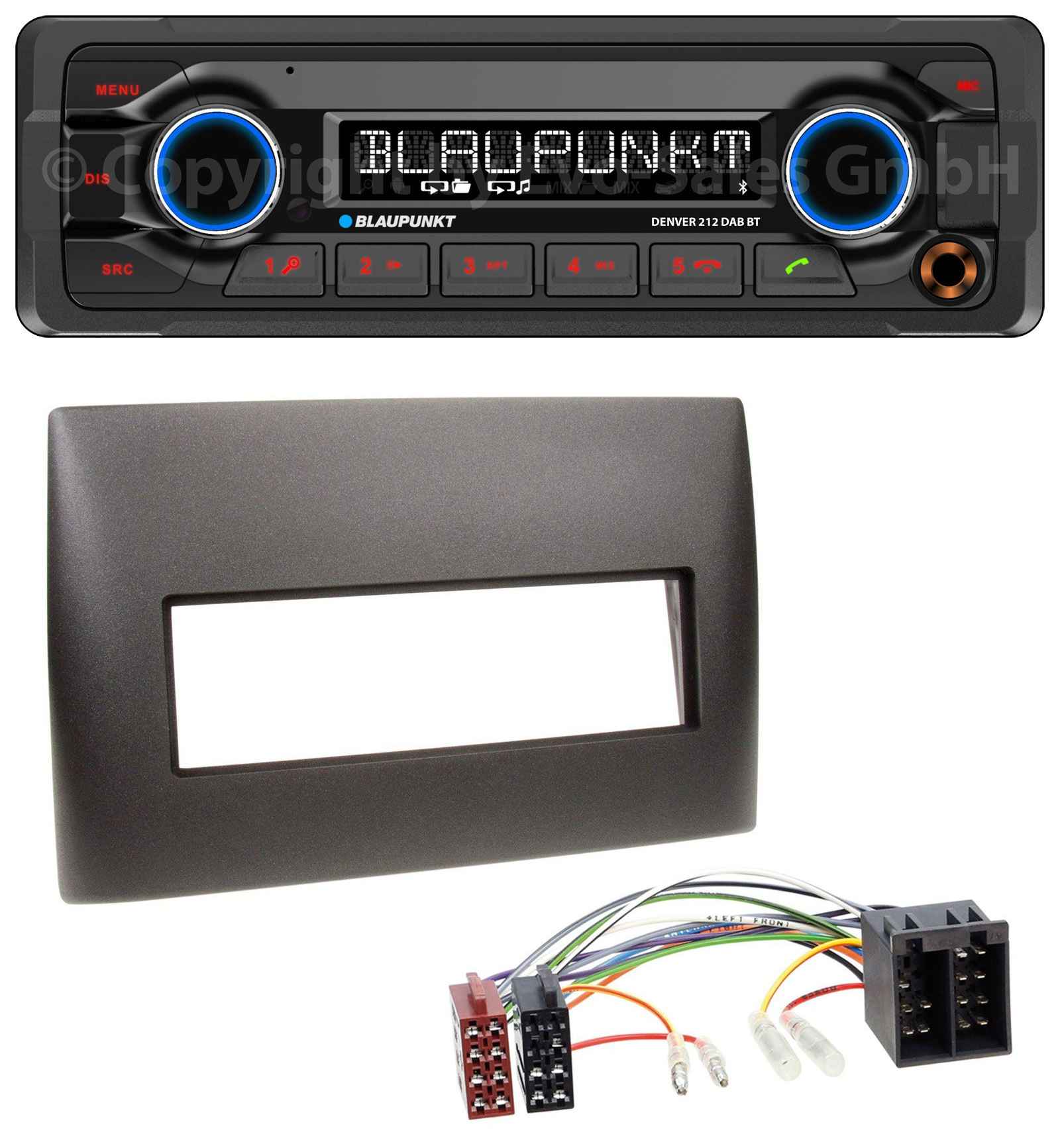 Blaupunkt DAB Bluetooth USB MP3 Autoradio für Fiat Stilo