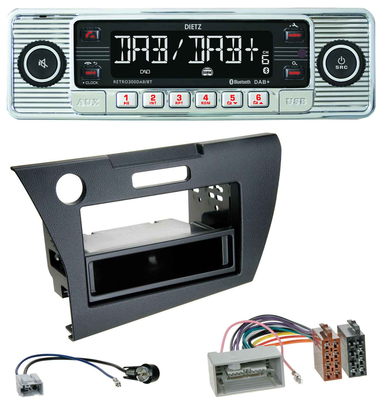 Dietz Bluetooth MP3 DAB USB Car Radio for Honda CR-Z (ZF1 ...