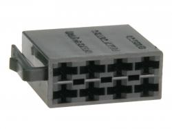 8 polig ISO Strom Stecker - Buchsengehäuse - schwarz