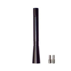 Ersatzantennenstab - Aluminium - schwarz - M5 / M6 Gewinde - 10 cm Länge