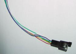 Anschlusskabel - freie Leitungsenden auf Mini-ISO Buchse - grün