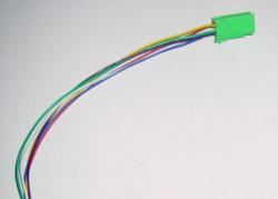Anschlusskabel - Mini-ISO Stecker auf freie Leitungsenden - grün