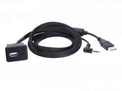 USB / Aux-in (3,5mm Klinke) PCB Adapter für Opel Antara, Corsa (ab 2006), Adam (ab 2013) 44-1230-001