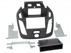 Einbaurahmen für DIN Autoradio in Ford Tourneo / Transit (2013-2018) mit Display - schwarz