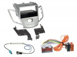 Radioeinbauset fr DIN Autoradio in Ford Fiesta (08-10, JA8, ohne Display) - silber