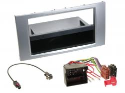 Radioeinbauset fr DIN Autoradio in Ford Fiesta, Focus (2004-2008) - silber