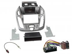 Radioeinbauset fr DIN Autoradio in Ford Connect Transit (2012-2018, ohne Display) - silber