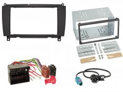 Radioeinbauset fr Doppel DIN Autoradio in Mercedes CLK (C209, A209, 04-10)