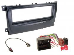 Radioeinbauset fr DIN Autoradio in Ford Focus, C-Max, Galaxy (ab 2007) - schwarz