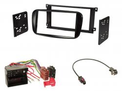 Radioeinbauset fr Doppel DIN Autoradio in Ford Mondeo, S-Max (2007-2014) - glnzend schwarz