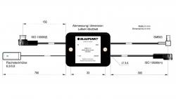 Blaupunkt - Antennen-Splitter aktiv DAB-S-11a (ISO/ISO) - AM/FM DAB/DAB+ - 2006017472610