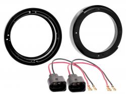 Lautsprechereinbauset fr VW New Beetle (ab 97) - 165 mm - Fronttr / Heck