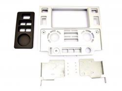 Einbaurahmen fr Doppel DIN Autoradio in Landrover Defender (LD, 07-16) - Matt Light Silver