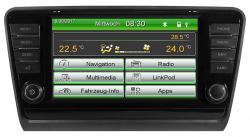 ESX VNS830 SK-OC3 - CD/DVD/MP3-Autoradio mit Touchscreen / Bluetooth / USB / SD für Skoda Octavia 3
