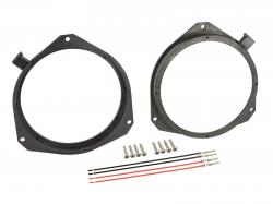 Lautsprechereinbauset fr Alfa, Dacia, Fiat, Ford, Iveco, Nissan, Opel - 165 mm - Tr Front / Heck