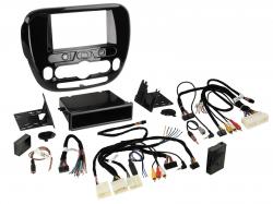 Einbauset mit Lenkradadapter fr Doppel DIN Autoradio in Kia Soul (ab 2014), Klima - Restposten