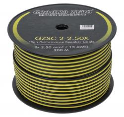 Ground Zero GZSC 2-2.50X - Lautsprecherkabel 2x 2,50 mm - 200 m / Spule