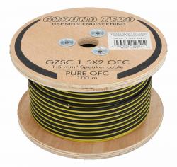 Ground Zero GZSC 1.5X2 OFC - Lautsprecherkabel 2x 1,50 mm - 100 m / Spule