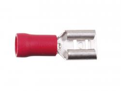 ACV Flachsteckhülse rot 0.5-1.0 mm² / 6.3 mm (100 Stück) - 346301-1