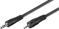 Adapterkabel 2-Kanal Audio 3,5 mm Klinke zu 2,5 mm- 2 m - schwarz