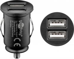 Dual-USB Auto Ladegert mit zwei USB-Ports und max. 15,5W/3,1A (12/24V)